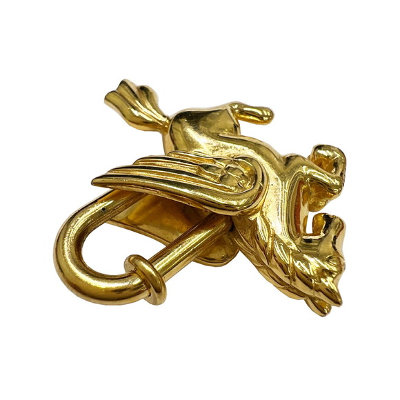 HERMES Cadena Pegasus Gold GP 1993 Limited Accessory Accessories Padlock Horse C - Picture 4 of 6